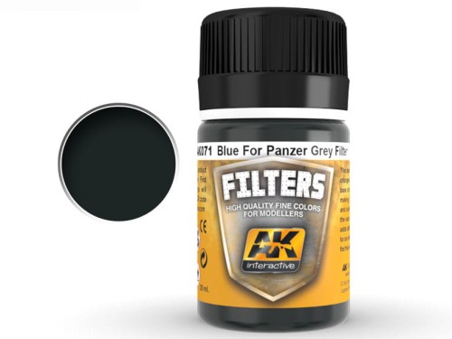 Filtr Filters Blue for Panzer Grey AK071 AK Interactive
