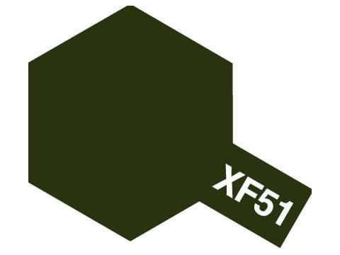 Farba akrylowa XF-51 Khaki Drab Flat 81351 Tamiya
