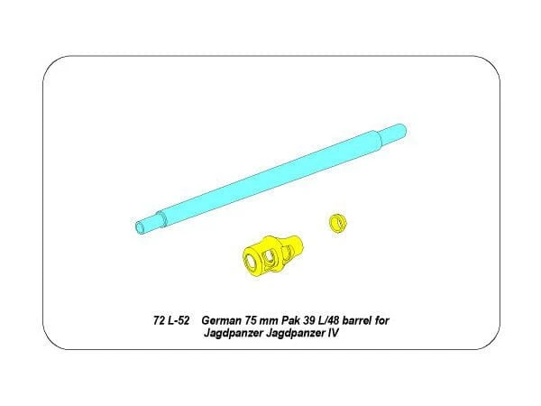 Lufa 75mm PaK 39 L/48 do Jagdpanzer IV 72L52 Aber