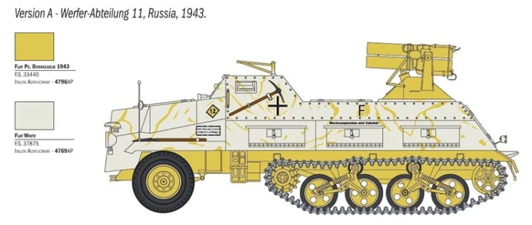 Wyrzutnia 15cm Panzerwerfer 42 Sd.Kfz.4/1 6546 Italeri