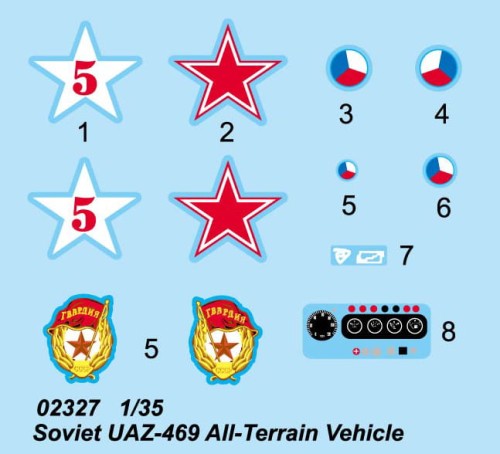Samochód wojskowy UAZ-469 02327 Trumpeter