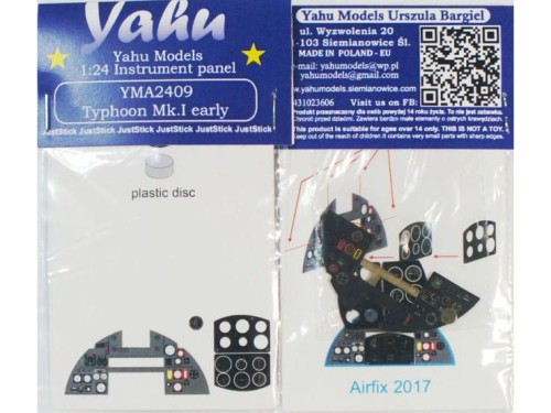 Fototrawiona tablica do Typhoon Mk.I Early YMA2409 Yahu