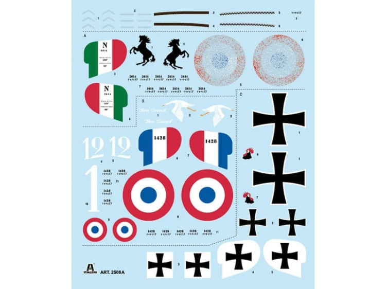 Samolot Nieuport 17 2508 Italeri