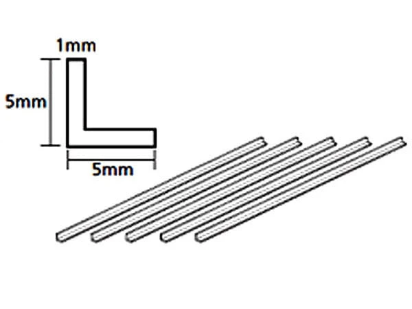 Profil plastikowy przezroczysty kształtownik kątownik L 70205 Tamiya