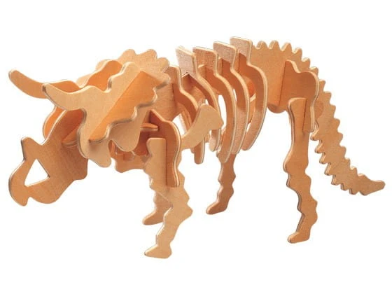 Dinozaur Triceratops składanka drewniana puzzle 3D J001 Sea-Land