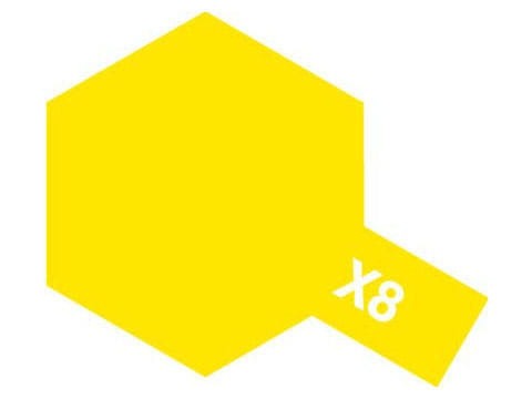Farba akrylowa X-8 Lemon Yellow Gloss 81008 Tamiya
