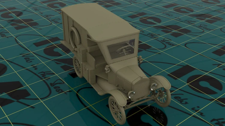 Samochód Ford Model T 1917 Ambulance 35662 ICM