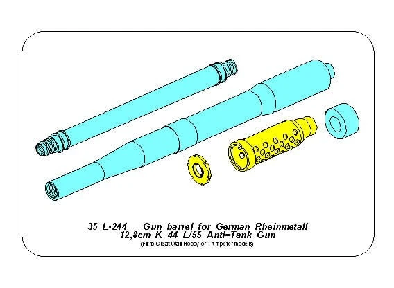 Lufa do armaty 12,8cm K44 L/55 35L244 Aber