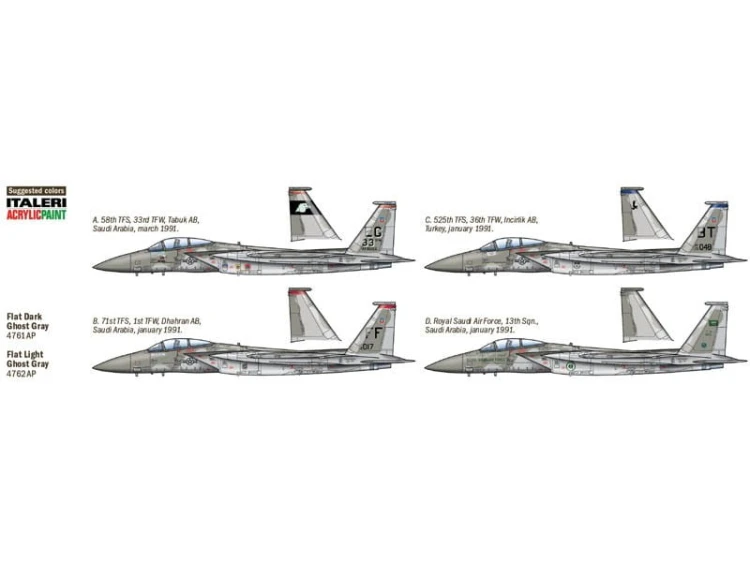 Samolot McDonnell Douglas F-15C Eagle 2763 Italeri
