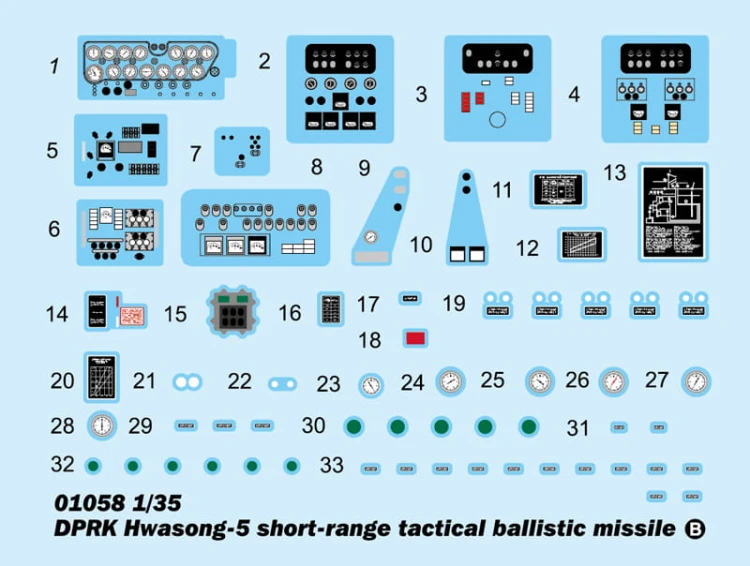 Wyrzutnia rakiet DPRK Hwasong-5 na MAZ-543 01058 Trumpeter