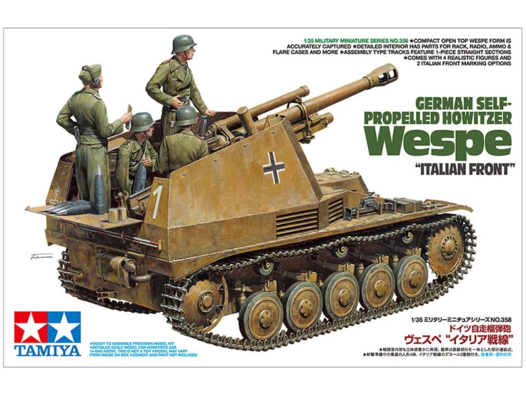 Działo samobieżne Wespe leFH18/2 35358 Tamiya