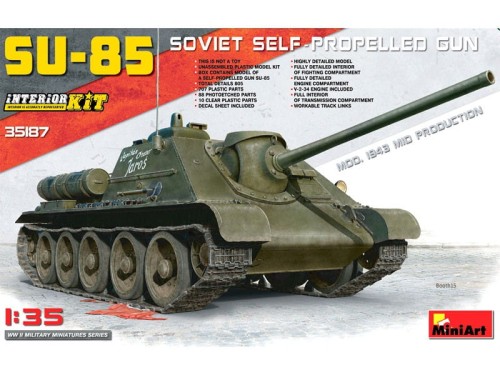 Działo samobieżne SU-85 model 1943 35187 MiniArt