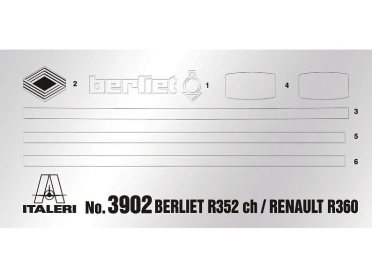 Renault R360 Berliet R352ch 3902 Italeri