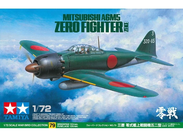 Samolot Mitsubishi A6M5 Zero Fighter Zeke 60779 Tamiya