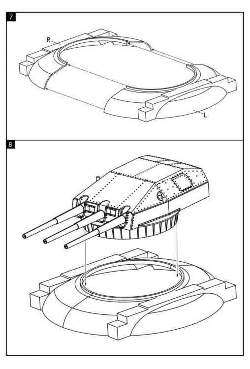 Fort w Austratt wieża 28cm Caesar UA72148 Modelcollect