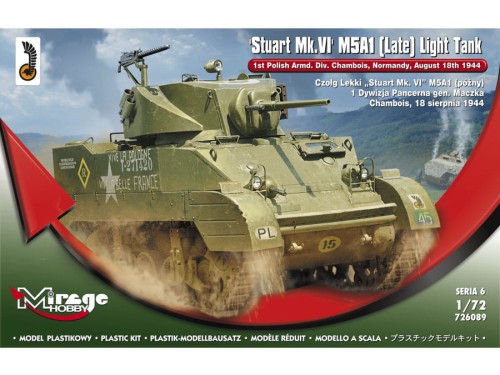 Czołg Stuart Mk.VI M5A1 late 726089 Mirage