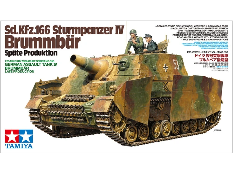 Działo Sturmpanzer IV Brummbar Late 35353 Tamiya