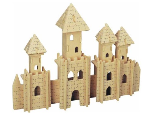 Zamek składanka drewniana puzzle 3D P106 Sea-Land