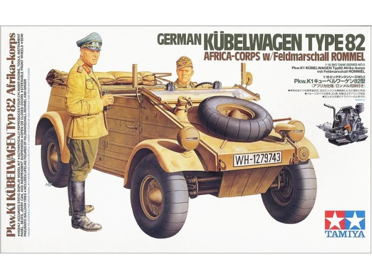 Samochód VW Kubelwagen Typ 82 Pkw.K1 36202 Tamiya