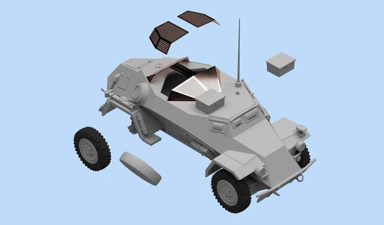 Pojazd łączności Sd.Kfz.260 48193 ICM