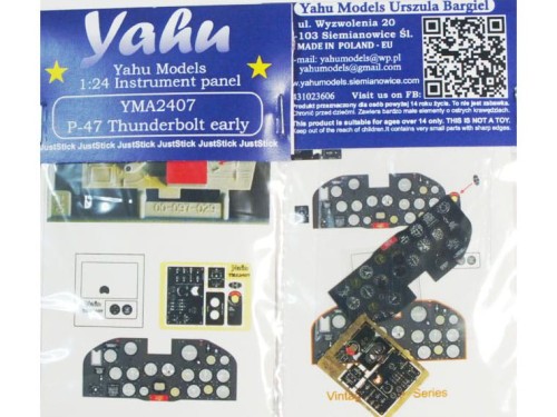 Fototrawiona tablica do P-47 Early YMA2407 Yahu