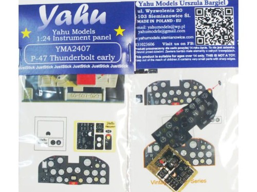 Fototrawiona tablica do P-47 Early YMA2407 Yahu