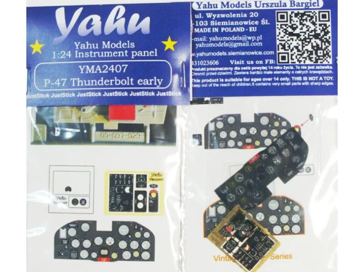 Fototrawiona tablica do P-47 Early YMA2407 Yahu