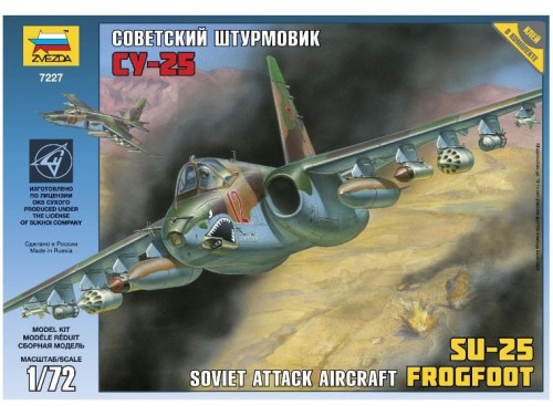 Samolot Su-25 Frogfoot 7227 Zvezda