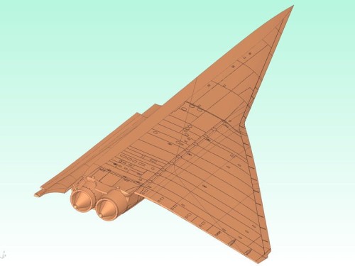 Samolot Tupolew Tu-144D Charger 14402 ICM