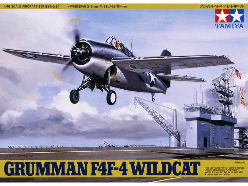 Samolot Grumman F4F-4 Wildcat 61034 Tamiya