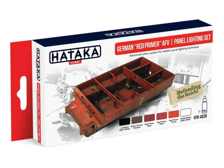 Zestaw farb akrylowych German red primer HTK-AS35 Hataka