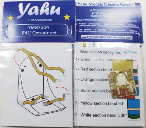 Fotel i pasy siedzeniowe do F4U YMS7204 Yahu