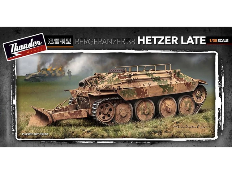 Czołg ewakuacyjny Bergepanzer 38(t) Hetzer 35101 Thunder Model