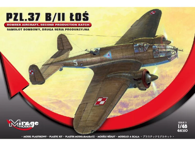  Samolot PZL.37 B/II Łoś 481310 Mirage