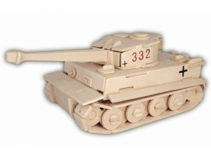 Czołg Tiger I składanka drewniana