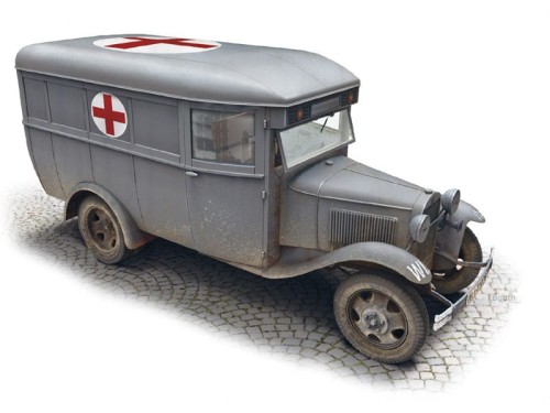 Autobus GAZ-03-30 ambulans 35160 MiniArt