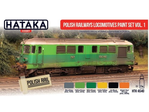 Zestaw farb Polskie lokomotywy PKP HTK-AS40 Hataka