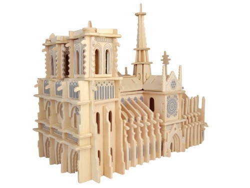 Katedra Notre Dame składanka drewniana puzzle 3D P151 Sea-Land