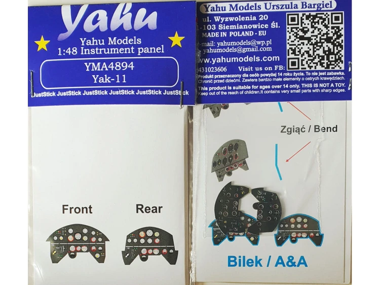 Fototrawiona tablica do Yak-11 YMA4894 Yahu