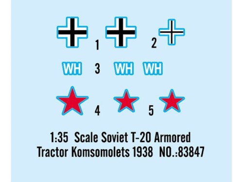 Ciągnik artyleryjski T-20 Komsomolec 1938 83847 Hobby Boss
