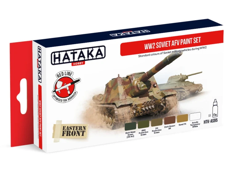 Zestaw farb akrylowych Soviet AFV HTK-AS95 Hataka