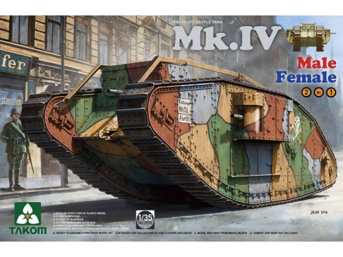 Czołg Mark IV Male Female 2076 Takom