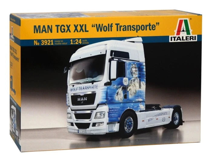 MAN TGX XXL Wolf Transporte 3921 Italeri