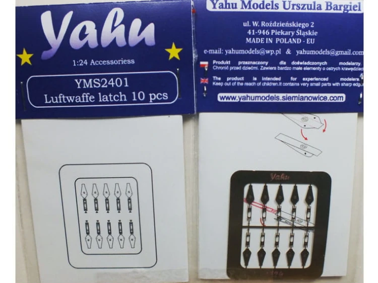 Fototrawione zapinki luków inspekcyjnych YMS2401 Yahu