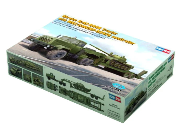 Ciężarówka KrAZ-6446 z MAZ/ChMZAP-5247G 85513 Hobby Boss