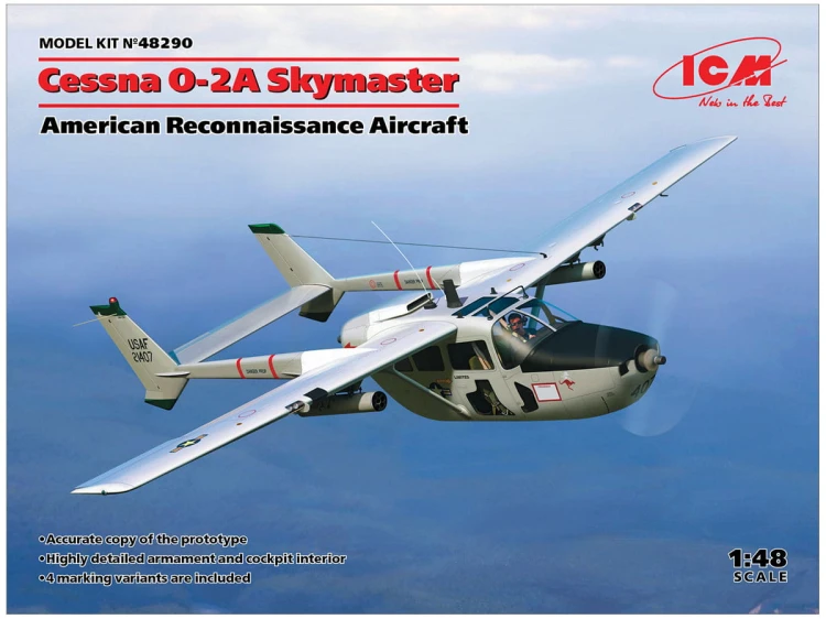 Samolot Cessna O-2A Skymaster 48290 ICM