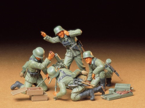 Figurki niemiecka piechota zespół moździerza 35193 Tamiya