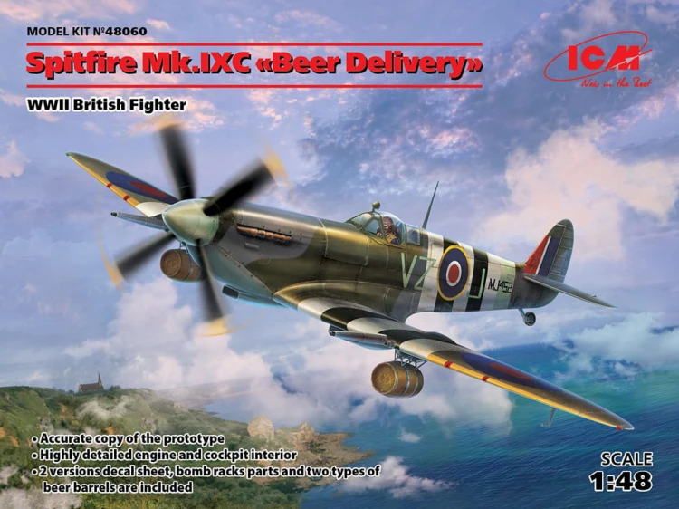Samolot Supermarine Spitfire Mk.IXc 48060 ICM
