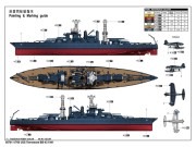 Okręt pancernik USS Tennessee BB-43 1941 05781 Trumpeter