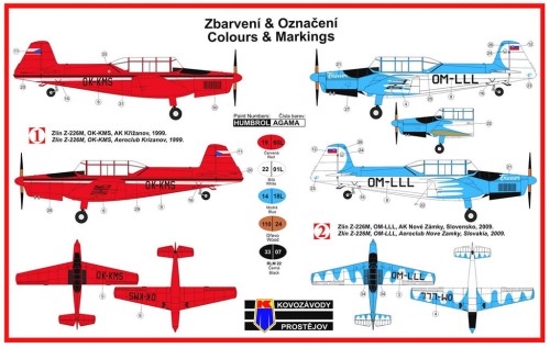 Samolot Zlin Z-226M Trener 6 KPM002 Kovozavody Prostejov